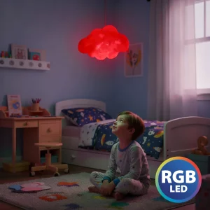 Varázs felhő lámpa - 16 RGB LED - 3 x AAA - 25 x 20 x 15 cm Phenom 20259