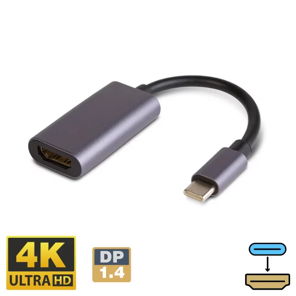 Type-C - HDMI adapter - 1.4 - 4K Delight 20338