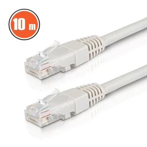 Patch kábel - UTP - CAT6 - CCA - 10 m - szürke Delight 20346