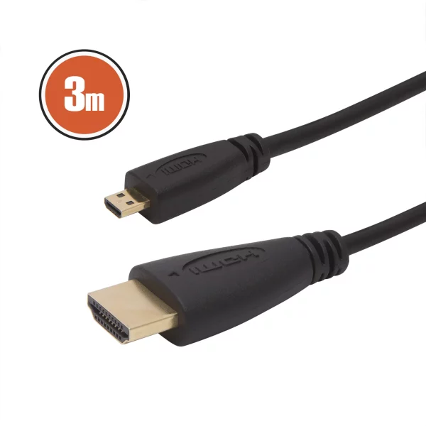 Micro HDMI kábel • 3 m Delight 20425