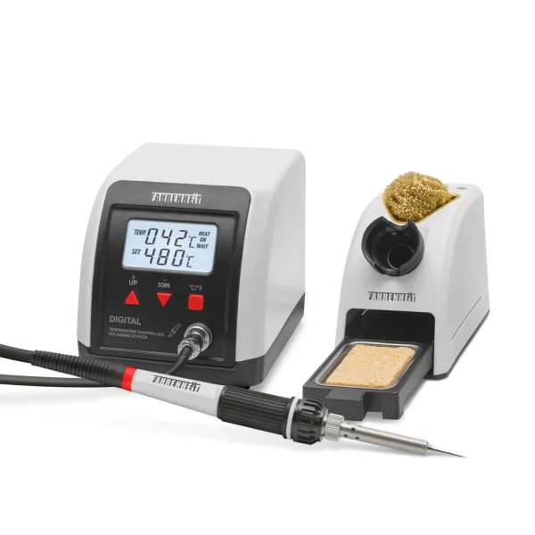 Digitális forrasztóállomás - 230V • 60W - 160 - 480°C Fahrenheit 28013