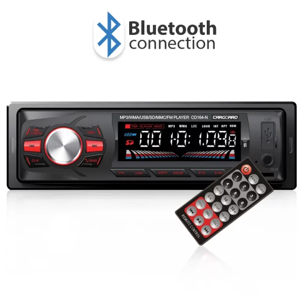 MP3 lejátszó Bluetooth-szal, FM tunerrel és SD / USB olvasóval Carguard 39701