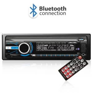 MP3 lejátszó Bluetooth-szal, FM tunerrel és SD / MMC / USB olvasóval Carguard 39702