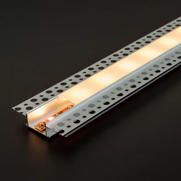 LED aluminium profil sín - vakolható, gipszkartonba süllyeszthető - 1000 x 61 x 13 mm Phenom 41025A1