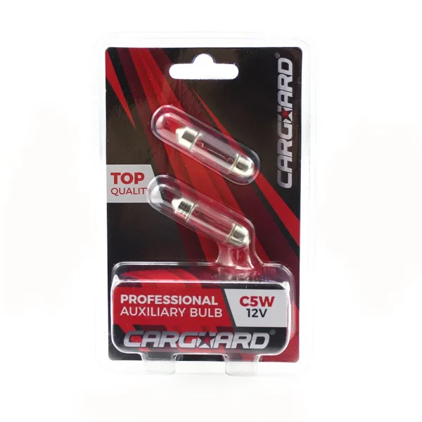 Autós izzó - BAA102 sofit - 35 x 10 mm - C5W-12V-5W - 2 db / bliszter Carguard 50801