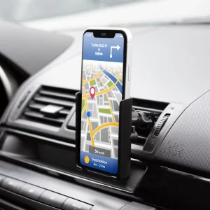 Telefontartó - szellőzőrácsra rögzíthető - fekete MNC 54995