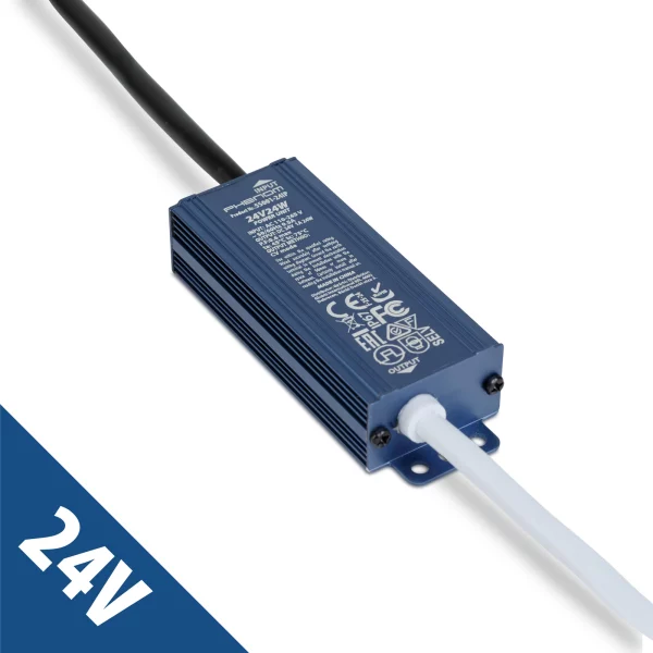 Hálózati stabilizált tápegység - 24V DC - 24W, 1A - IP67 Phenom 55001-24IP