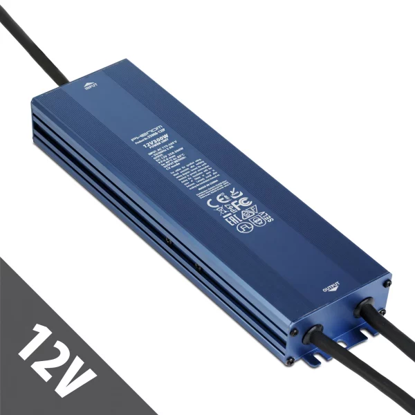 Hálózati stabilizált tápegység - 12V DC - 300W, 25A - IP67 Phenom 55008-12IP