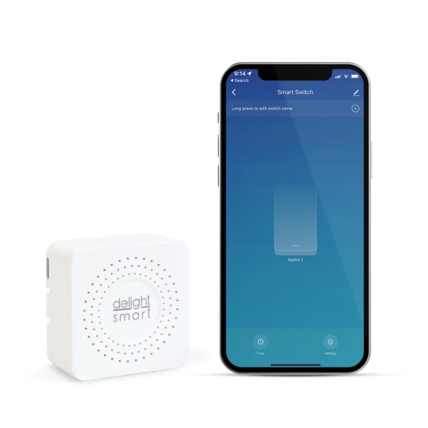 Smart-Kinetic kapcsoló vezérlőegység - 100-240 V AC, max 15A - Amazon Alexa, Google Home Delight 55357B