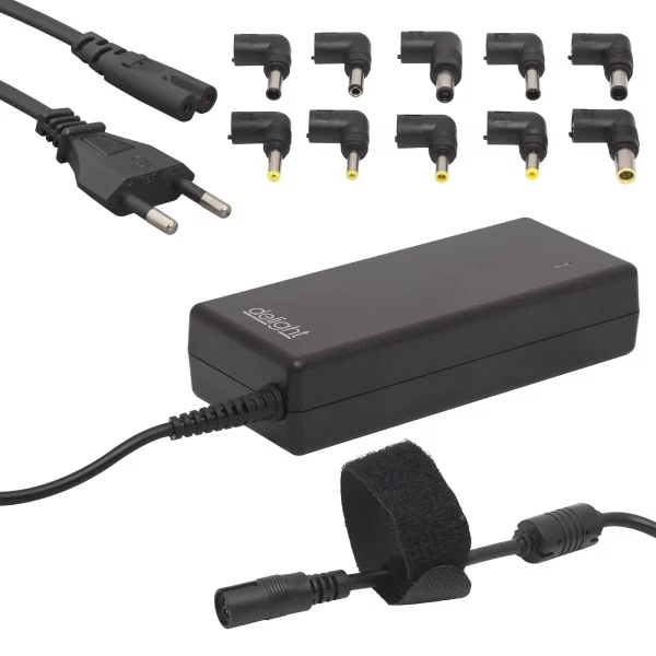 Univerzális laptop/notebook töltő adapter tápkábellel Delight 55360