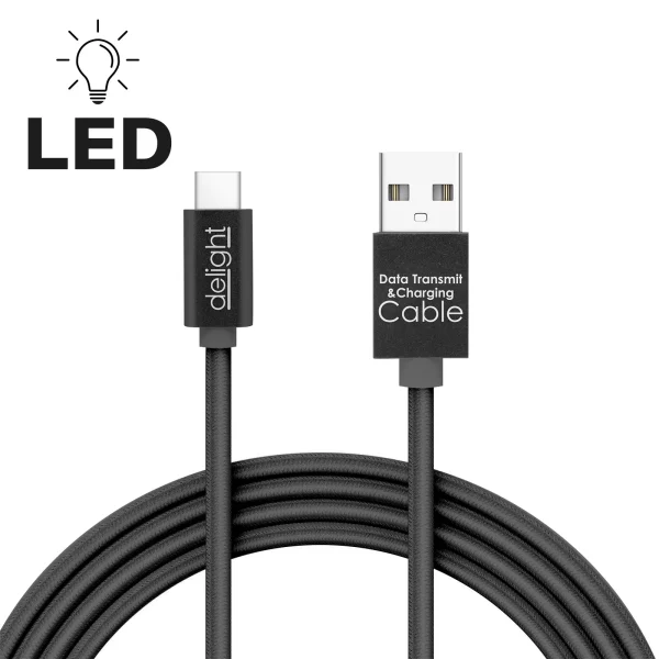 Adatkábel - USB Type-C Delight 55442C-BK