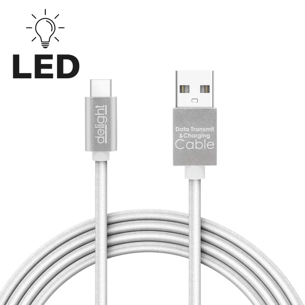 Adatkábel - USB Type-C Delight 55442C-WH