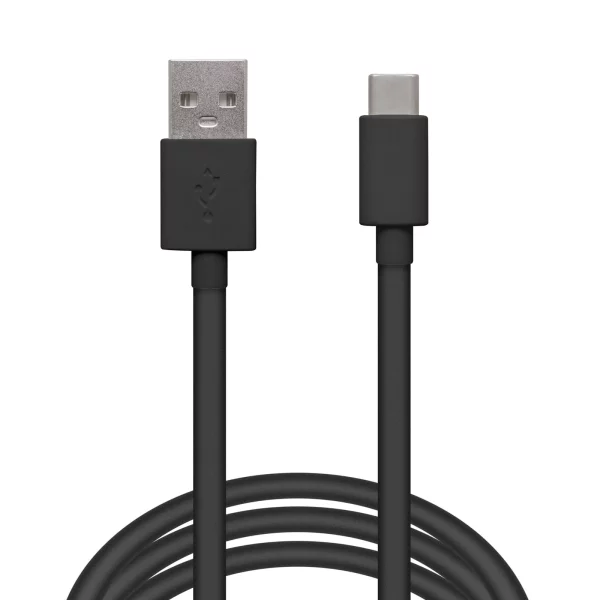 Adatkábel - USB Type-C - fekete - 1 m Delight 55550BK-1