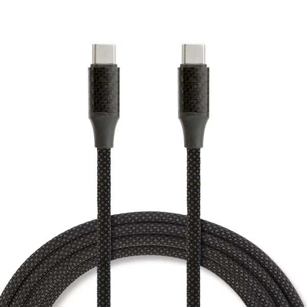 Adatkábel - Type-C / Type-C - mágneses - fekete - 1m - 3A - 60W Delight 55551BK-1