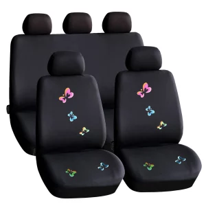Autós üléshuzat szett - pillangós / fekete - 9 db-os - HSA009 Carguard 55672BF