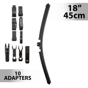 Ablaktörlő 18"/45 cm - 10 db adapterrel Carguard 55738N