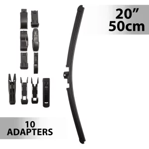 Ablaktörlő 20"/50 cm - 10 db adapterrel Carguard 55740N