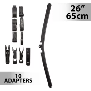 Ablaktörlő 26"/65 cm - 10 db adapterrel Carguard 55746N