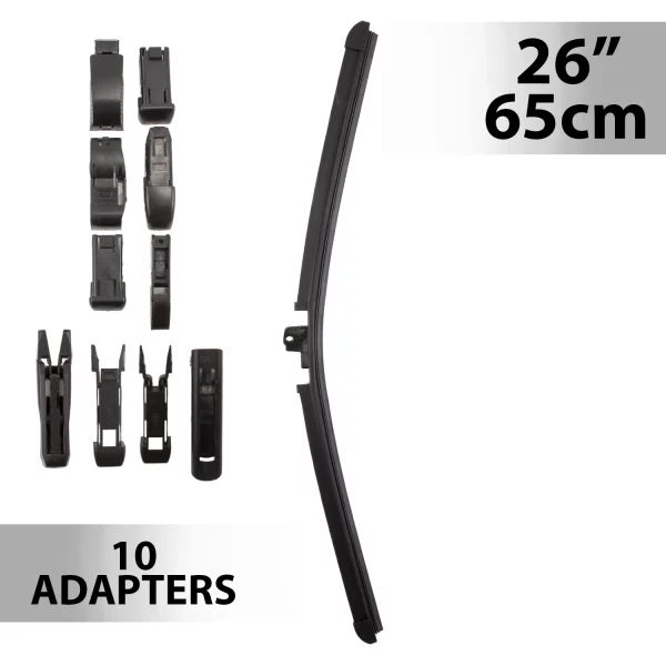 Ablaktörlő 26"/65 cm - 10 db adapterrel Carguard 55746N