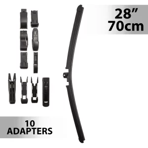 Ablaktörlő 28"/70 cm - 10 db adapterrel Carguard 55747N