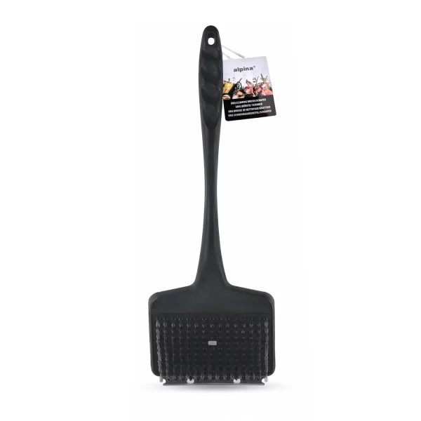 Grilltisztító kefe - 44 x 13 cm - fekete 56285B