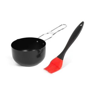 Pácoló tál ecsettel - 11,5 x 6,6 cm BBQ 56297