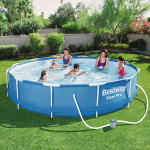 Merevfalú medence vízforgatóval - 366 x 76 cm - 6473 L Bestway 56394