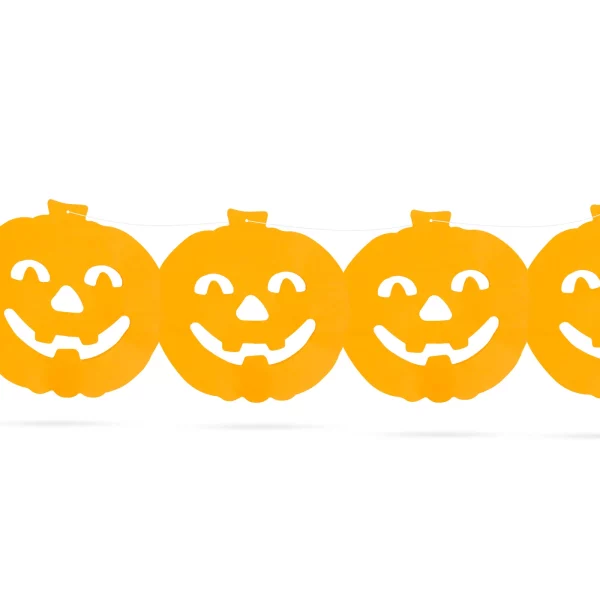 Halloween-i papír girland - tök - 3 m Family 56509A