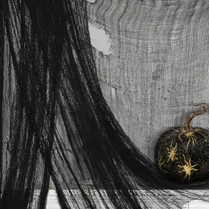 Halloween-i függöny - fekete, szövet - 180 x 75 cm Family 56547A