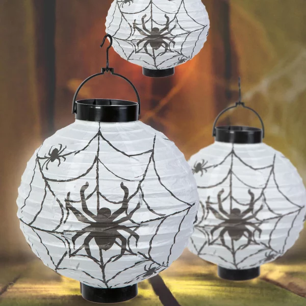 Lampion - LED-es pókháló - 2 x AAA - 20 cm Family 56550B