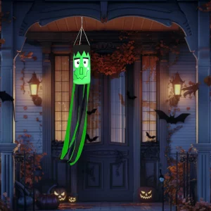 Halloween-i szélzsák dekoráció - Frankenstein - zöld - 122 cm Family 56552C