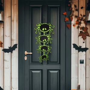 Halloween-i dekoráció - pók - akasztható - filc - 63 x 32 cm Family 56557B