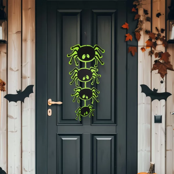 Halloween-i dekoráció - pók - akasztható - filc - 63 x 32 cm Family 56557B