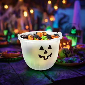 Halloween-i dekoráció - vödör - 2 féle - 20 x 16 cm Bewello 56577