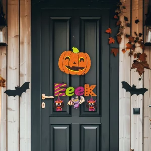 Halloween-i dekoráció - tök - akasztható - 45 x 23 cm 56581