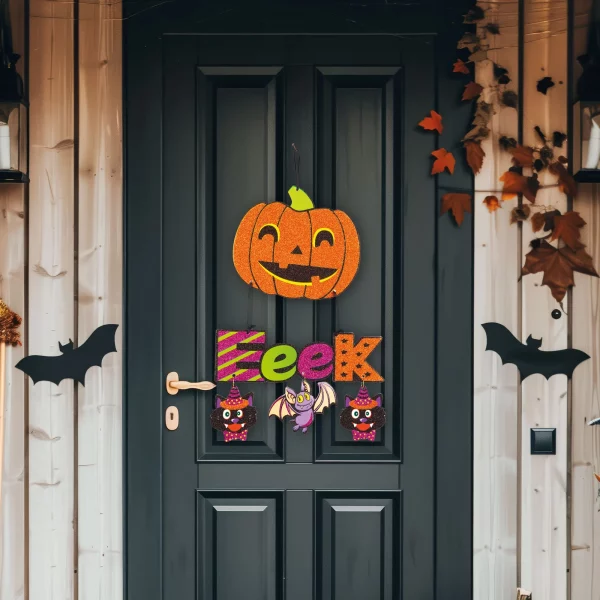 Halloween-i dekoráció - tök - akasztható - 45 x 23 cm 56581