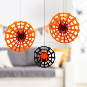Halloween-i dekoráció - pókháló szett - papír - 30/40 cm - 3 db / csomag 56585