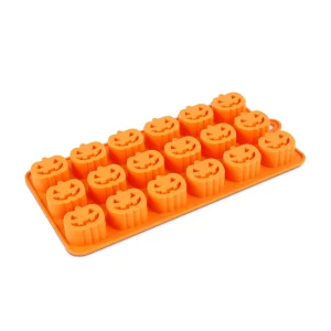 Halloween-i jégkockakészítő szilikon - 18 db tök - 21 x 11 cm 56591