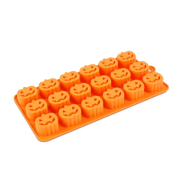 Halloween-i jégkockakészítő szilikon - 18 db tök - 21 x 11 cm 56591