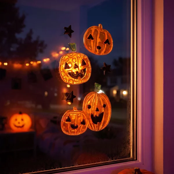 Halloween gel window sticker set - 15 x 25 cm - 3 variants Bewello 56612