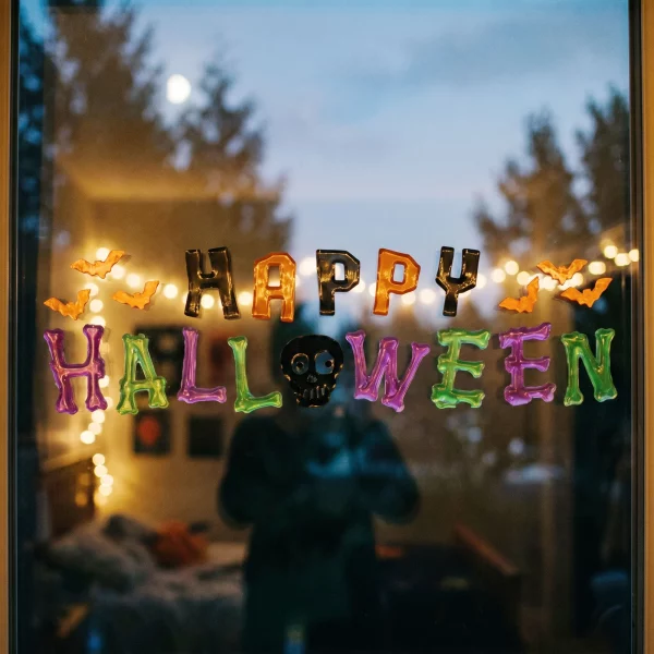 Halloween gel window sticker set - 50 x 15 cm - 2 designs Bewello 56613