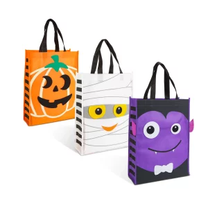Halloween bag - with felt decoration - 40 x 30 cm - 3 variants Bewello 56624