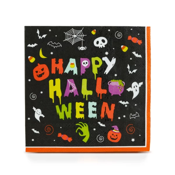 Halloween paper napkin - "Happy Halloween" - 2-ply - 33 x 33 cm - 16 pcs / pack Bewello 56631B