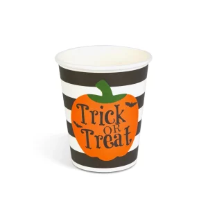 Halloween paper cup - pumpkin - 250 ml - 8 pcs / pack Bewello 56632A