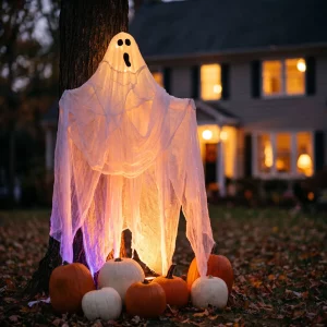 Halloween decoration - creepy cloth - 2.15 x 1.52 m - white Bewello 56639