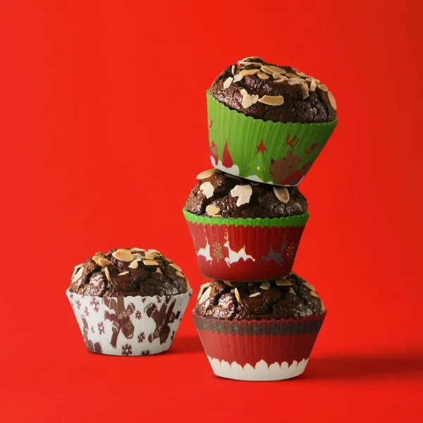 Muffin papír szett - karácsonyi - 100 db / csomag Family 57168X