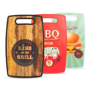 Vágódeszka - "BBQ" 3 féle design - 37 x 23 cm BBQ 57205B