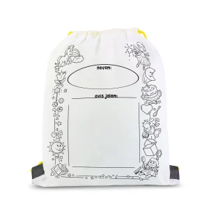 Színezhető tornazsák - 4 filccel - 33 x 27 cm 57317B
