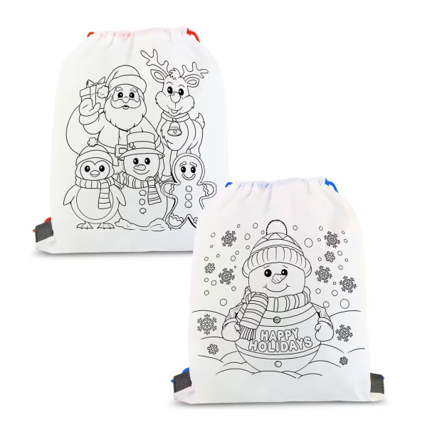 Színezhető tornazsák - 4 filccel - 33 x 27 cm - 2 féle 57317E