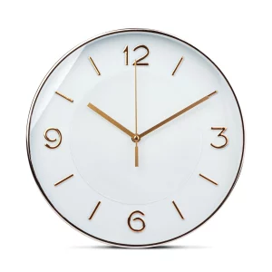 Falióra - 25 cm - műanyag, üveg - 1 x AA - fehér 57336A